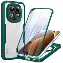 Rugged Case For Xiaomi Redmi Note 15 14 Pro Plus Ultra 5G With Screen Protector Anti-Shock and Anti Yellow 360 Degree Protection Redmi Note 14 5G žalia