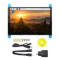 Raspberry Pi 4B 5  HDMI jutiklinio ekrano monitorius, 800x480 raiška, 5 taškų talpinis ekranas 5-inch Capacitive Screen