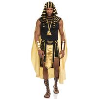 Vyriškas Egipto faraono kostiumų rinkinys 7 vnt. Egipto karalius Karalius Tutas Cosplay rinkiniai Helovino Cosplay apranga S black