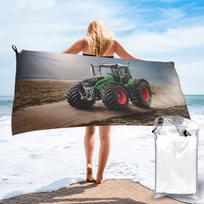 Fendt Tractor  Beach Towel Soft Microfiber Quick Dry Absorbent Quick Towels For Yoga 130x80cm gray