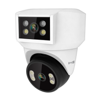 Kruger&Matz Connect C180 lauko WiFi kamera su 2 PTZ objektyvais, 360° 2K vaizdo stebėjimo sistema, Tuya Smart Life, spalvota nakties vaizdo stebėjimo sistema, garsas, dirbtinis intelektas