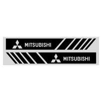 2 vnt. Automobilio šoninio vaizdo veidrodėlio juostelės 3D lipdukai Automobilio stilius Mitsubishi Outlander Lancer 10 9 ASX RALLIART Eclipse L200 juoda