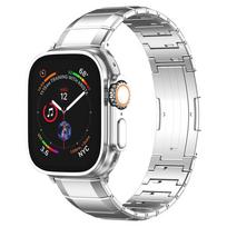 Pure Titanium Band for Apple Watch Ultra 2 49mm 10 9 8 7 45mm 41mm 42mm 46mm Luxury Metal Strap for Series 6 5 4 SE 44mm 38mm 40 49mm 46mm 45mm 44mm sidabras