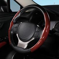 36cm Anglies Pluošto Automobilio Vairo Dangtelis Neslystantis Sportinis Itin Plonas Kortelės Dangtelis Vasarinis Automobilio Rankenos Apsauginis Dangtelis Tipas D raudona