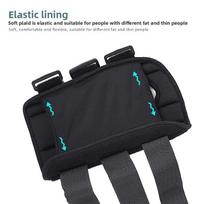 Adjustable Aluminum Alloy Wrist Support Splint with Velcro for Enhanced Fixation and Protection Left black