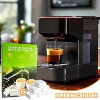 Coffee Machine Descaling Tablets House Cleaning Descaling Tablets 6pcs Espresso Machine Cleaner Solid Cleaner Tablets Coffee france black