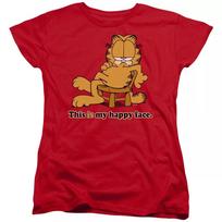 Garfield  Happy Face  Women's T-Shirt S orange