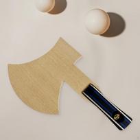 Stalo teniso raketė kirvio formos lengva medinė profesionali pingpongo irklė ilga rankena patvari Wood Racket
