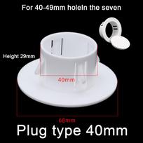 40-100mm Dekoratyvinis sienos skylės dangtelis Apsauginiai vėdinimo angų dekoravimo dangteliai Plastikiniai kamščiai oro kondicionavimo angoms, vamzdynams, virtuvės įrankiams