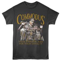 Gladiator Movie Commodus Your Emperor Asks For Yor Loyalty Men T Shirt XL gray