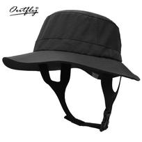 Summer Water Sports Surfing Cap Fishing Hat Unisex UPF50+ Skateboarding Sun-Protective Breathable Windproof Nylon Quick-Drying black