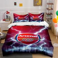 Arsenal Futbolo Klubas Patalynės Komplektas Patalynės komplektas (1 antklodės užvalkalas, 2 pagalvių užvalkalai, antklodė neįtraukta) 135x200cm red