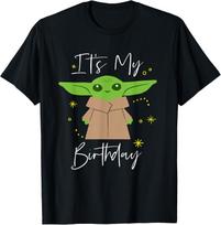 Star Wars The Mandalorian Grogu It's My Birthday Party T-Shirt Small juoda
