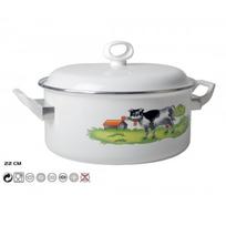 Puodas Emaliuotas BD09078D 22cm 3.4L su dangčiu