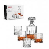 Grafinas viskiui ir stiklinės WB005, 950ml grafinas, 4x320ml stiklinės
