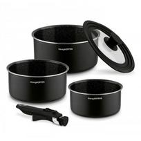 Puodų rinkinys Konighoffer Spinel Black Aliuminio, Non-stick, 3 vnt.