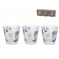 Stiklinės LEVANDA 250ml 3vnt