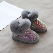 Kids All In One Winter Boots Fur High Quality Slip Snow Shoes Easy Zipper Closure Soft Fur Lined Interior Boys Girls Outdoor 15