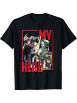 All Might Deku And Bakugo Anime T-Shirt S juoda
