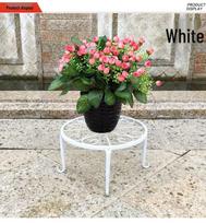 Europos kaltinio geležies vieno aukšto grindinis gėlių stovas balkonui ar svetainei Four-Legged Flower Stand black