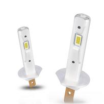 2Pcs  H1 LED Headlight Bulb H1 LED Canbus H3 LED Fog Light Fanless Wireless Mini Size Auto Lamp 12V 6000K White H3-6000K white