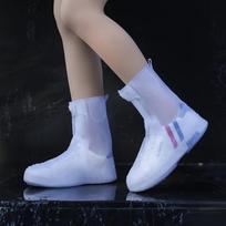 TPE Waterproof Anti-Slip Rain Shoe Covers gray
