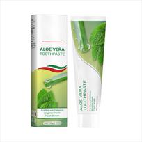 Aloe Vera Toothpaste 100g - Natural Mint Formula for Fresh Breath, Teeth Brightening & Gum Care, with Aloe & Peppermint Extract 2pcs