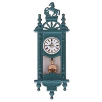 Miniatures Vintage Wall Clock Dollhouse Vintage Furniture Dollhouse Miniatures Creative Miniature 1:12 Dollhouse Multi Style gray