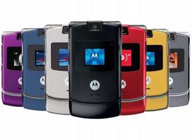 Mobilusis telefonas Motorola V3 be SIM užrakto, naudoti užsienio tinkluose