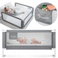 Lovos apsauginis turėklas Nukido, 200 cm, vaikams, su užraktu, kvėpuojantis tinklas