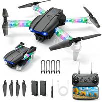 Sulankstomas dronas su LED, WiFi FPV, dviguba HD kamera, 2x1800mAh baterija