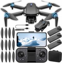 Dronas E88 GT Series, bešepetėliai varikliai, 2 kameros, 3 baterijos