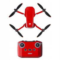 Atsparus vandeniui lipdukas SUNNYLIFE Foil DJI MINI2 Red Carbon (MM2-TZ452-7)
