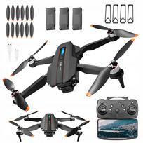 Sulankstomas dronas S91 su 1080P kamera, WiFi FPV, 50x priartinimu, nuotolinio valdymo pultu, 100 m
