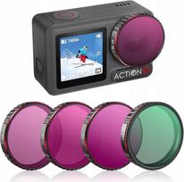 Magnetinių filtrų rinkinys DJI Osmo Action 5 Pro (ND8, ND16, ND32, CPL), 4 vnt.