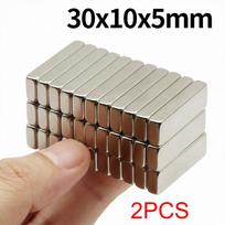 30x10x5mm Super stiprus neodimio magnetas N35 NdFeB Nuolatinis magnetinis imanes Blokas Galingi magnetai Šaldytuvas