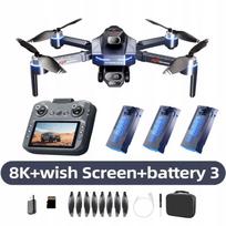 GPS dronas Lenovo GT8, 8K profesionali HD kamera, lazerinis kliūčių vengimas, 3 baterijos