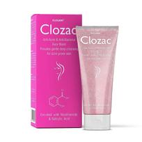 Clozac Veido prausiklis nuo spuogų 60ml | Valomasis prausiklis nuo spuogų | 2% salicilo rūgštis | Arbatmedžio aliejus, alavijas, vitaminas E | Spuoguotai ir riebiai odai | M gray