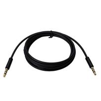 Pakeičiamas garso laidas, tinkantis Logitech G433 G233 ausinėms, žaidimų ausinėms, Aux laidas, suderinamas su kompiuteriu black