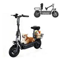 Foldable Electric Scooter with Seat iScooter F3 for Adult, 1000W Motor, 60KM Range, 13Ah Battery, 10  Tires