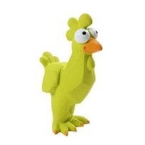 Chewing Resistant Latex Screaming Chicken Flexible Pet Squeeze Sound Toy Squeaky Dog Toys  Training Style 6 orange