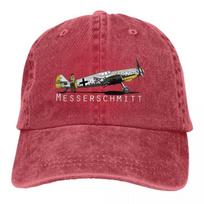 Airplane Lover Multicolor Hat Peaked Men Women's Cowboy Cap BF 109 Baseball Caps Personalized Visor Protect Hats Adjustable