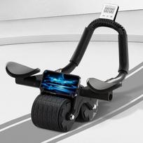 New Ab Roller Wheel with Timer Knee Mat,Automatic Rebound Abdominal Wheel with Elbow Support Ab Workout Equipment for Core Muscles Abs Exercise Roller juoda