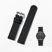 20mm Waterproof Sailcloth Watch Strap Two-Sided Nylon Watchband Quick Release Band Sport Belt 20mm beige