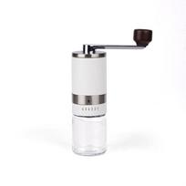 LISM Portable Stainless Steel Hand Coffee Grinder white