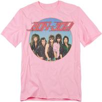 Bon Jovi Bon Sphere T-Shirt S-4XL, Pink L gray