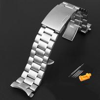 Nerūdijančio plieno laikrodžio apyrankė Lenkta juosta Casio EFR-526/303/304/530/556/552 Vyriškas BEM-506/501 Apyrankė 20 22 24mm 24mm gray
