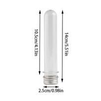 1/5Pcs Plastic Lab Test Tubes Transparent Candy Box Wedding Birthday Party Candy Packaging Box Baby Shower Party Decoration. white