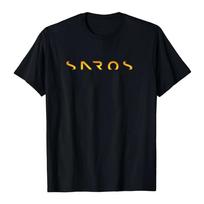Game Saros Logo Design Graphic T-shirt Short Sleeve Cotton Men_Women T-shirt Streetwear Fashion Casual Soft Male Clothes 4XL black