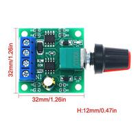 1.8V 3V 5V 6V 12V DC Motor Controller Motor Speed Regulator  Circuit Board Projects 32x32x12mm